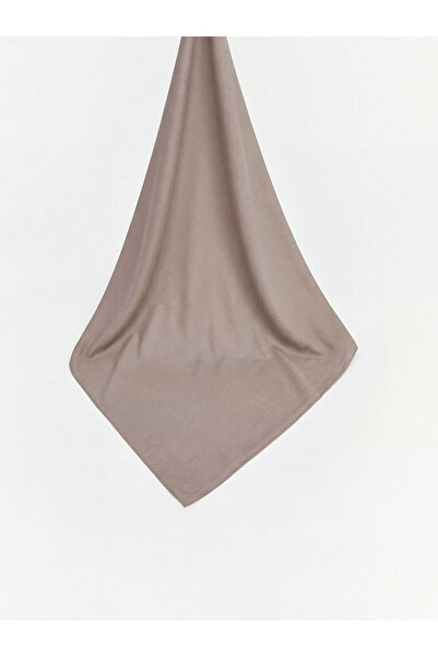 LC Waikiki Lcw Accessories Beige Voile Plain Women's Shawl with Nevavm Differ...