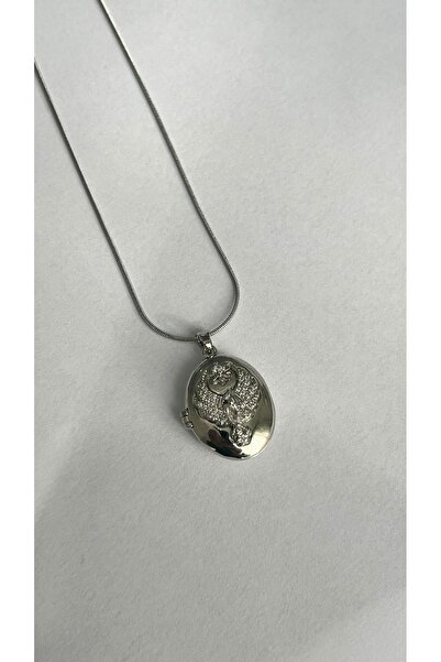 Zemora Jewelry Anka Kuşu Alya Kolye - Kapaklı Fotoğraf Koyulabilen Kişiye Öze...