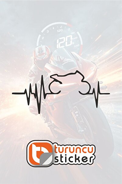 Turuncu Sticker ملصق للدراجات النارية مقاس 15x6,5 سم - ملصق للسيارة - المحرك ...