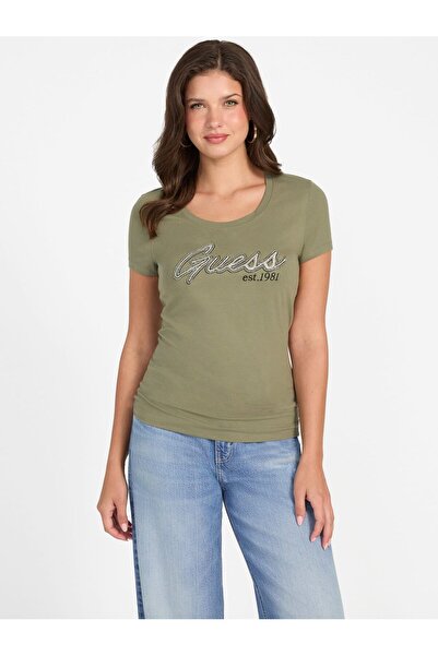Guess Rhinestones logo T-shirt