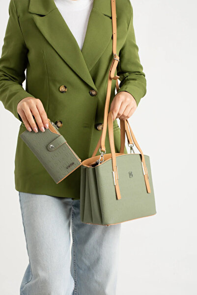 Just Polo Women's Shoulder Bag and Wallet Combination 440113Mh