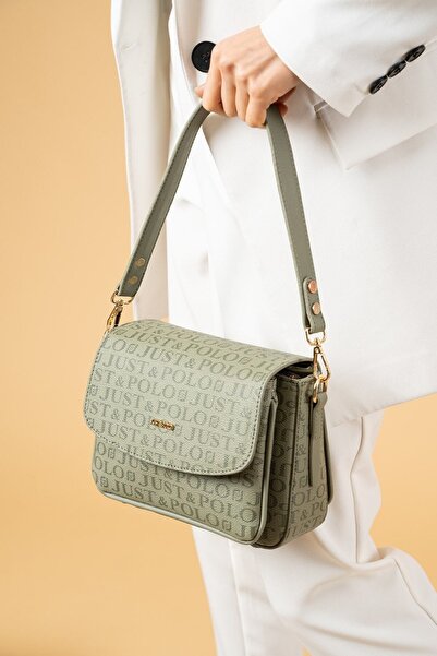 Just Polo 4-Compartment Two-Strap Original Women's Handbag & Medium Size 3-Co...