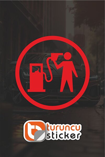 Turuncu Sticker Gas Tank Cover Sticker 12.5X12.5 cm – Vehicle – Motor – Lapto...