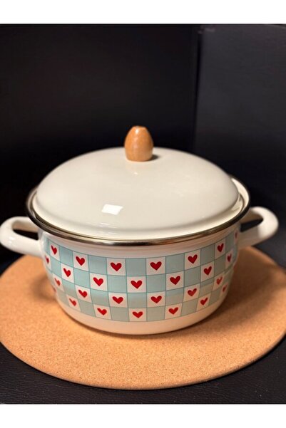 ALEV Heart Enamel Chips Frying Pan 22 cm