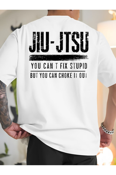 Rayan & Hoor Style JISU με τύπωμα oversized Βαμβάκι Μπλουζάκι με λαιμόκοψη πο...