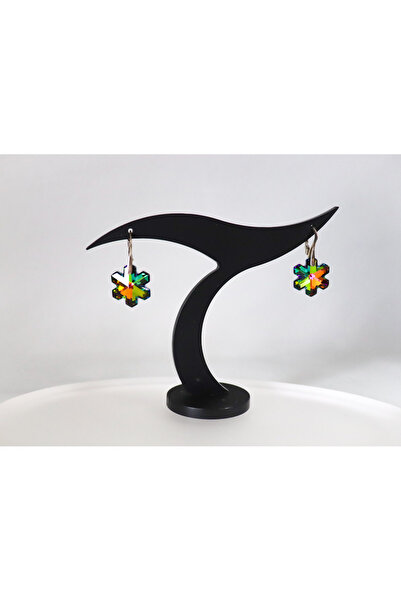 atellier47 925 silver earrings with Swarovski vitrail crystal medium