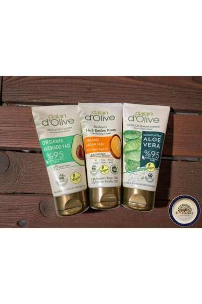 Dalan D'olive 3-piece care set - avocado, argan & aloe vera nourishing hand a...