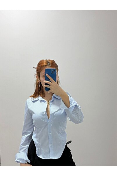 İrenboutique Korse Detaylı Gömlek