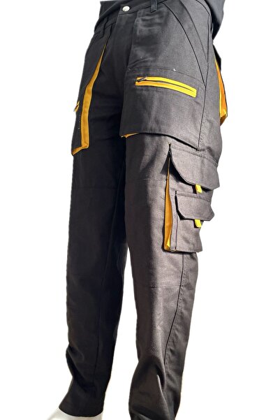 tikpaket çok cepli tasarım iş pantolonu