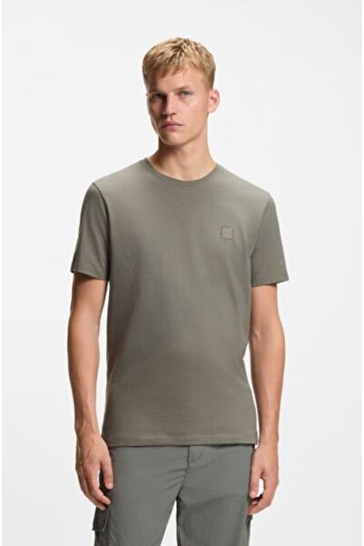 BOSS GRİ LOGOLU ERKEK T-SHIRT