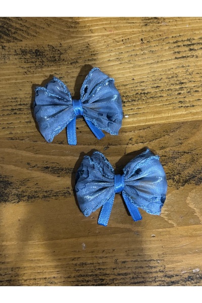 EGOMİ Patterned Tulle Detailed Hairless Baby Clip