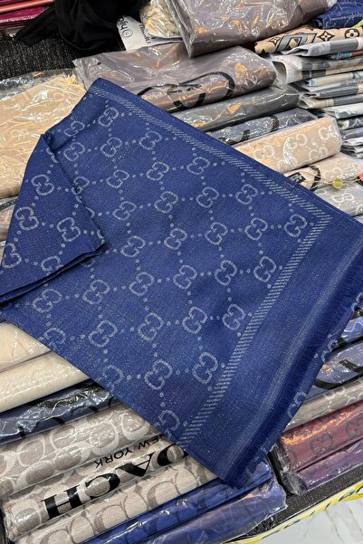 cember Deseli Simli İpeksi Tesettür Şal