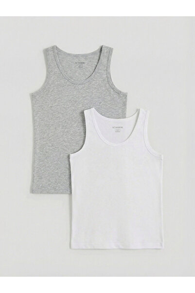 LC Waikiki Vizyon New Season Crew Neck Boys' Undershirt 2-Pack