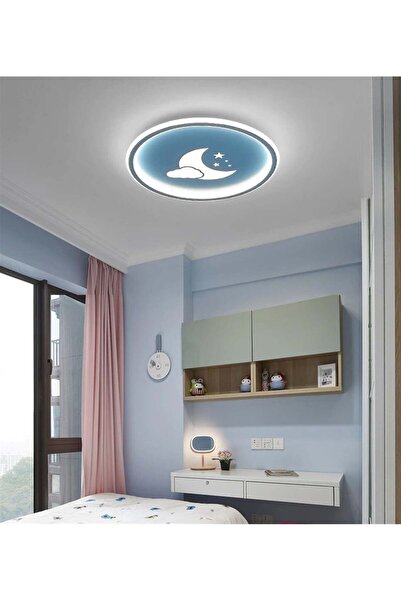 CASA LEGGERA Ay Dede Model LED İç-Dış Aydınlatmalı Plafonyer – 60 cm Çap, 90 ...