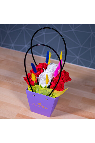 Creators of Crafts Soap Rose Basket With 9 Roses