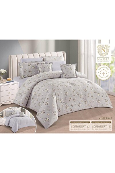 Graciana Luxury 100% Cotton double bed sheet set, 8 pieces