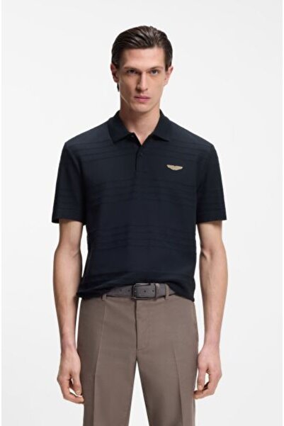 BOSS Pamuklu Regular Fit Kısa Kollu Düğmeli Polo Erkek POLO 50556174 404