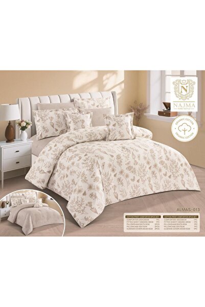 Graciana Luxury 100% Cotton double bed sheet set, 8 pieces