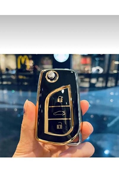 ÖZEN KEYS غطاء حماية لمفتاح تويوتا كورولا أوريس ياريس أفينسيس أيجو هايلكس نان...