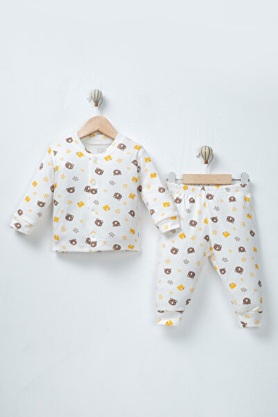 TİNY GOLDEN Baby Boy 100% Organic 2-Piece Baby & Kids Pajama Set