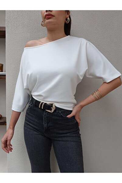 EAS GİYİM Off-Shoulder Short Sleeve Blouse