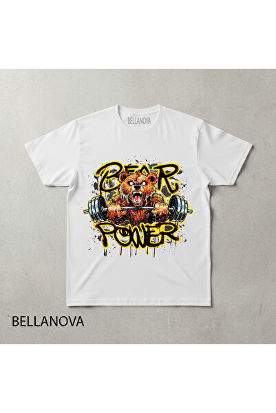 bellanova Premium ΛΕΥΚΟ Βασικό Αθλητικό Μπλουζάκι