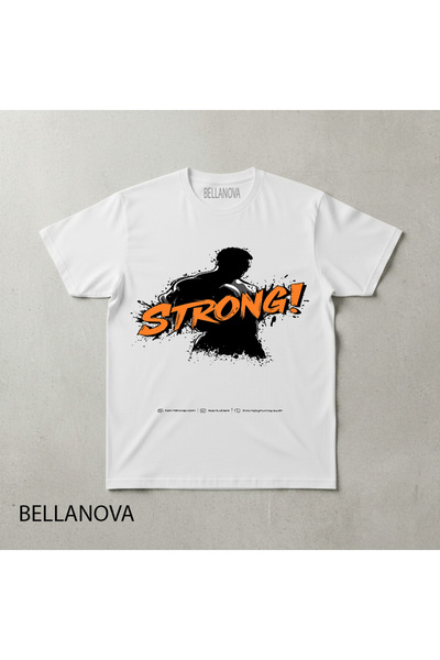 bellanova Premium ΛΕΥΚΟ Βασικό Αθλητικό Μπλουζάκι