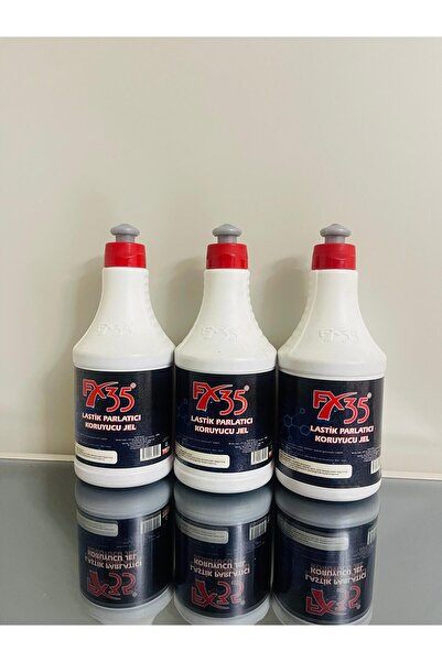 FX35 JEL LASTİK PARLATICI 500 ML 3 ADET (PLASTİK YÜZEYLERDEDE KULLANILABİLİR)