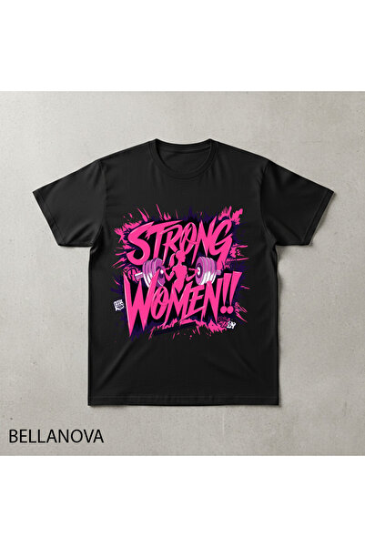 bellanova Premium Μαύρο Βασικό Αθλητικό T-shirt