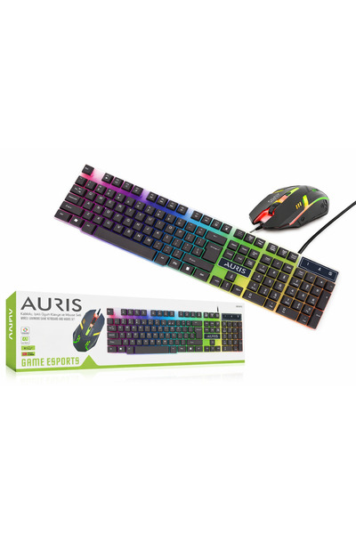 Auris RGB Işıklı Klavye ve Mouse Oyuncu Seti | KGC10