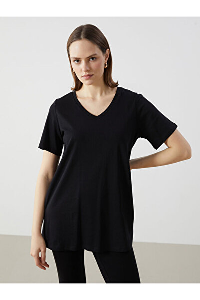 LC Waikiki Rmz Gi̇yi̇m Farkiyla V Dikim Women's T-Shirt