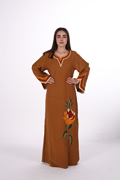al bent al sharqieh Women's embroidered wide jalabiya dress