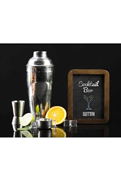 OEM Set cocktailuri Premium Ruhhy, 6 piese, otel inoxidabil, shaker 700 ml, gri
