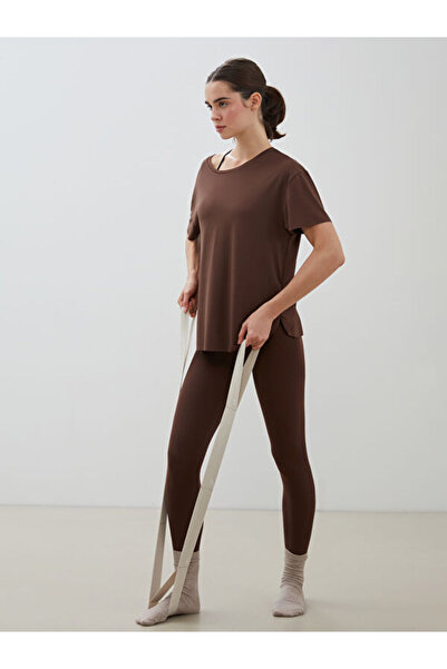 LC Waikiki Rmz Gi̇yi̇m Farkiyla High Waist Gathering Women's Sports Leggings