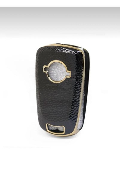 ÖZEN KEYS Luxury Opel Astra H Corsa D 2 Button Protection Key Case Black Gold Color 1st Quality