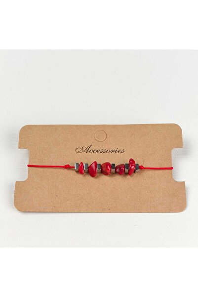 JİMNY JEWELRY Nodi Natural Stone & Hematite Macrame Bracelet