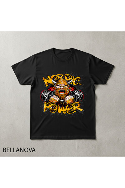 bellanova Premium Μαύρο Βασικό Αθλητικό T-shirt