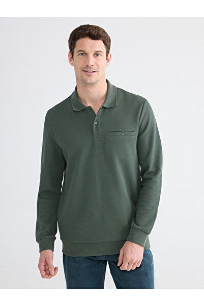 LC Waikiki RMZ GİYİM FARKIYA سترة رياضية للرجال بياقة مقلوبة