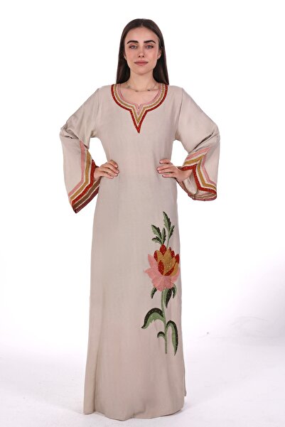 al bent al sharqieh Women's embroidered wide jalabiya dress