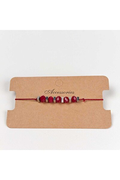 JİMNY JEWELRY Nodi Natural Stone & Hematite Macrame Bracelet