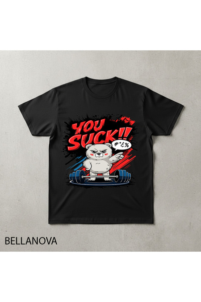 bellanova Premium Μαύρο Βασικό Αθλητικό T-shirt