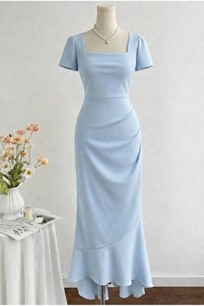 Dressco Selena - Kısa Kollu Balık Form Maxi Elbise