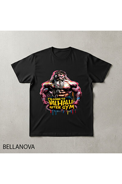 valeriae Premium Μαύρο Βασικό Αθλητικό T-shirt