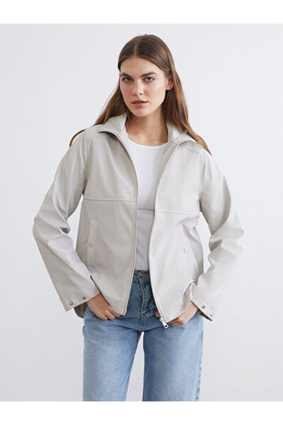 LC Waikiki Rmz Gi̇yi̇m Farkiyla Hooded Women's Raincoat