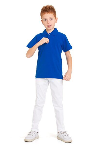 ümitteks iş ve okul kıyafetleri 123 Април Момчешка тениска с поло яка от 100%...