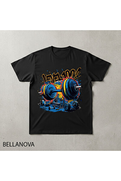 bellanova Premium Μαύρο Βασικό Αθλητικό T-shirt