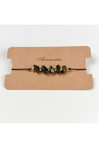 JİMNY JEWELRY Nodi Natural Stone & Hematite Macrame Bracelet