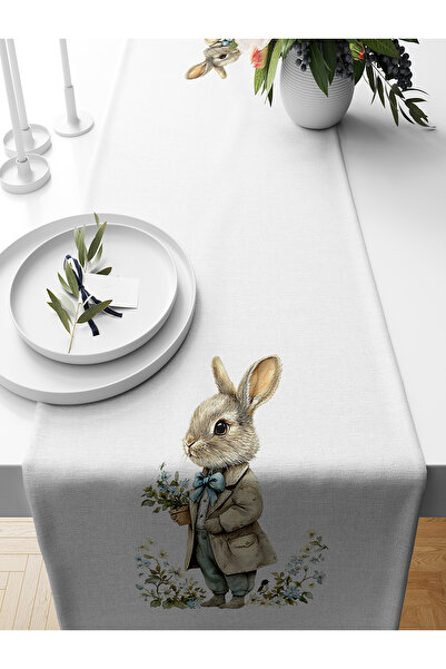 Bertille Home Seria de primăvară 140x40 cm Runner imprimat digital (Paște de ...