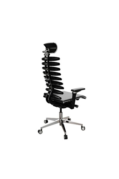 KRONSIT Scaun ergonomic de lux Equalizer, reglaj lombar, mesh premium anti-tensiune, baza aluminiu, negru