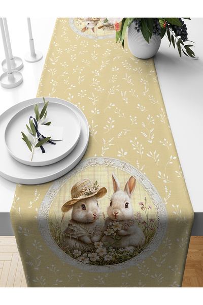 Bertille Home Spring Series 140X40 cm Digital Printed Runner (Spring Easter E...